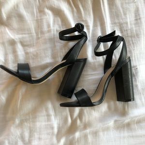 Mix No. 6 black strappy heels, women’s size 7
